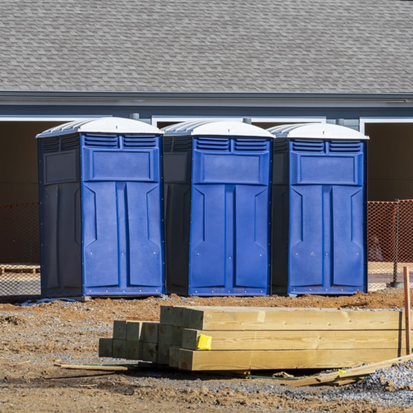 how often are the portable restrooms cleaned and serviced during a rental period in Penndel Pennsylvania